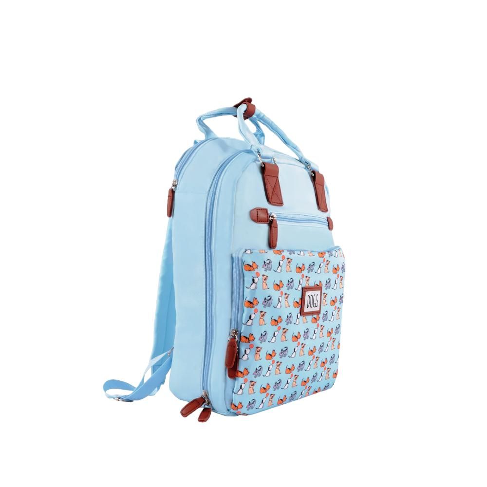 Biggdesign - Dogs Laptop Backpack - Blue - 15-Inch