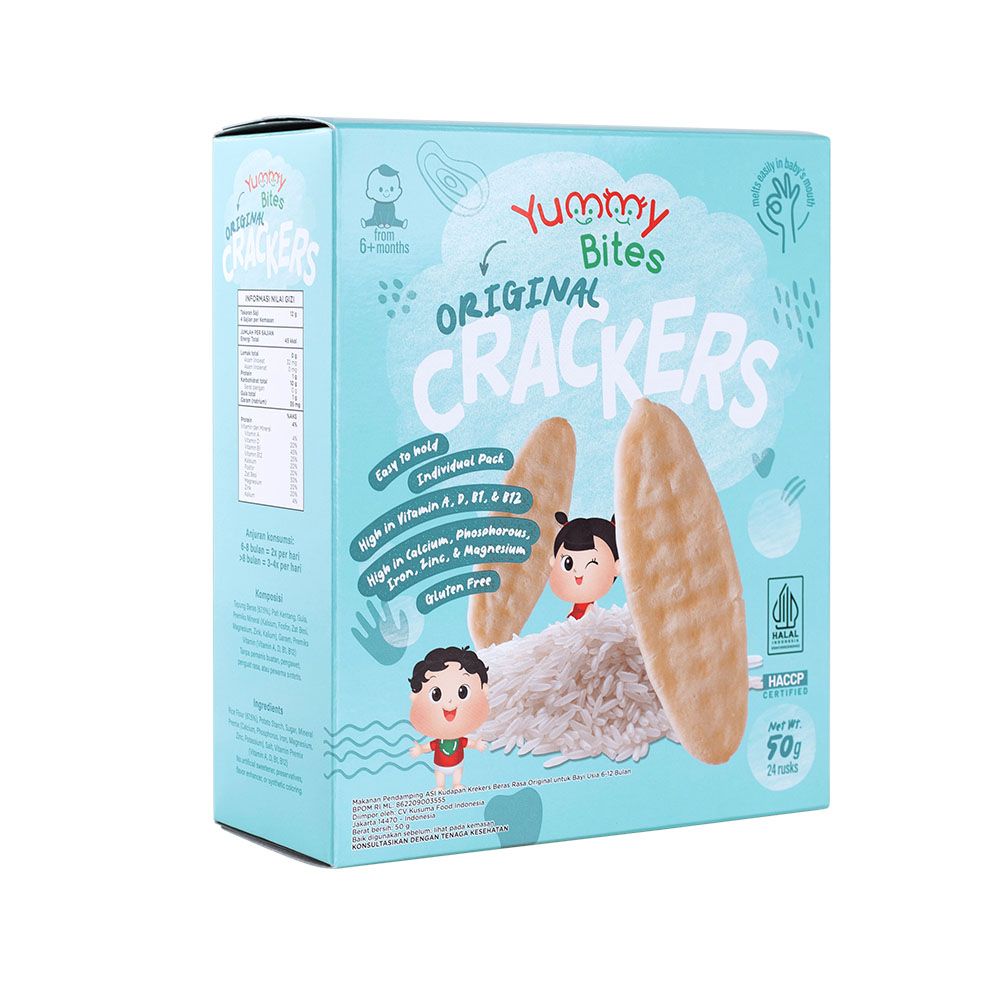 Yummy Bites - Rice Cracker Original Flavor - 50g