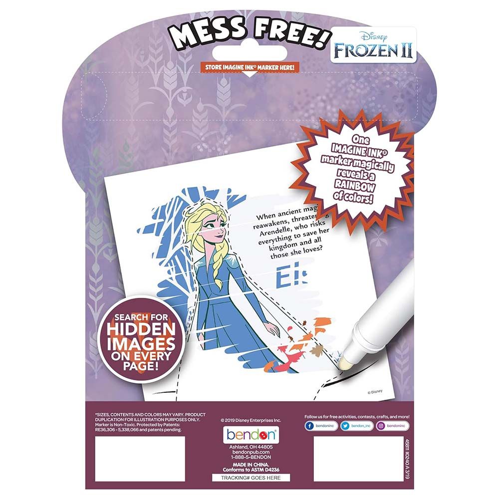 Imagine Ink Frozen 2 Activity Book With Mess-Free Marker