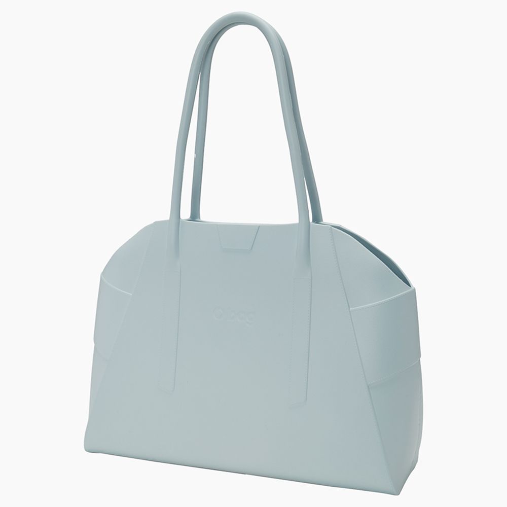 O Bag - Unique XL Handbag w/ Inner Pouch - Pastel Blue