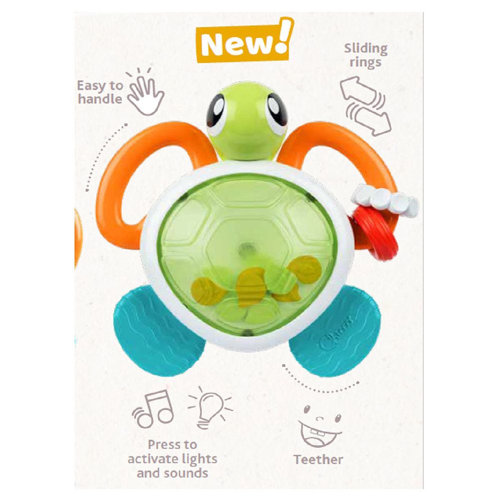 Chicco - Lighting Turtle Plastic Rattle