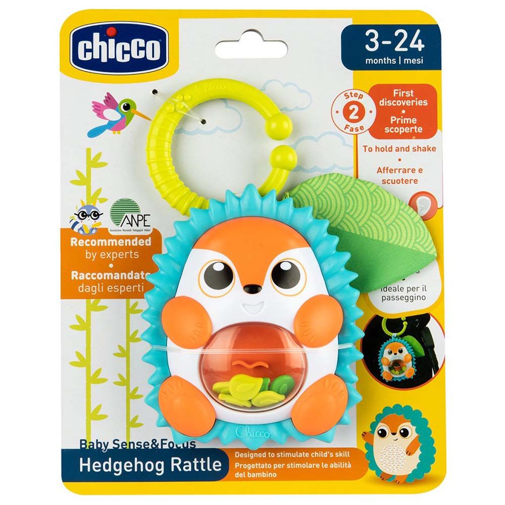 Chicco - Hedgehog Plastic Rattle