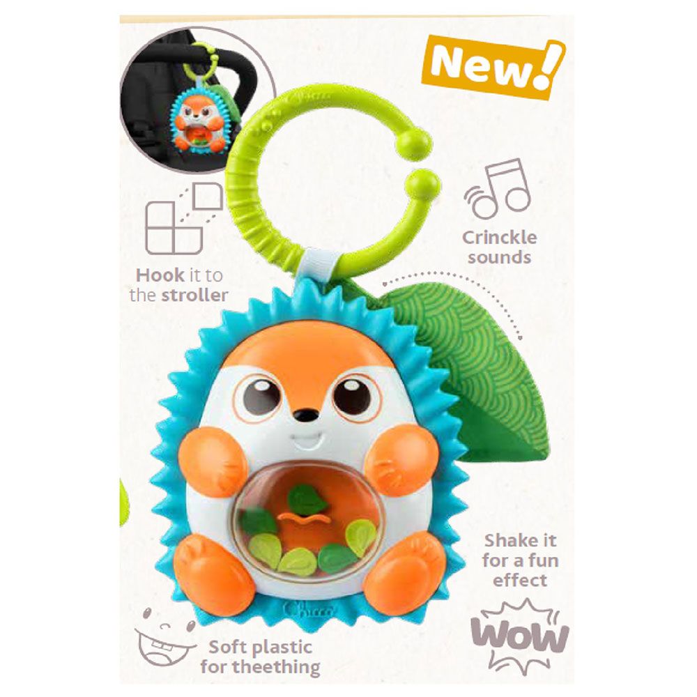 Chicco - Hedgehog Plastic Rattle