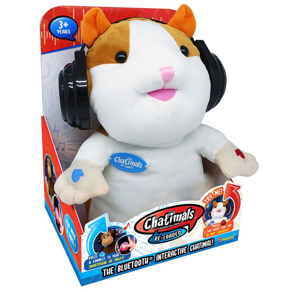 Dragon-i - Chatimals Reloaded Hamster Bluetooth Interactive Soft Toy