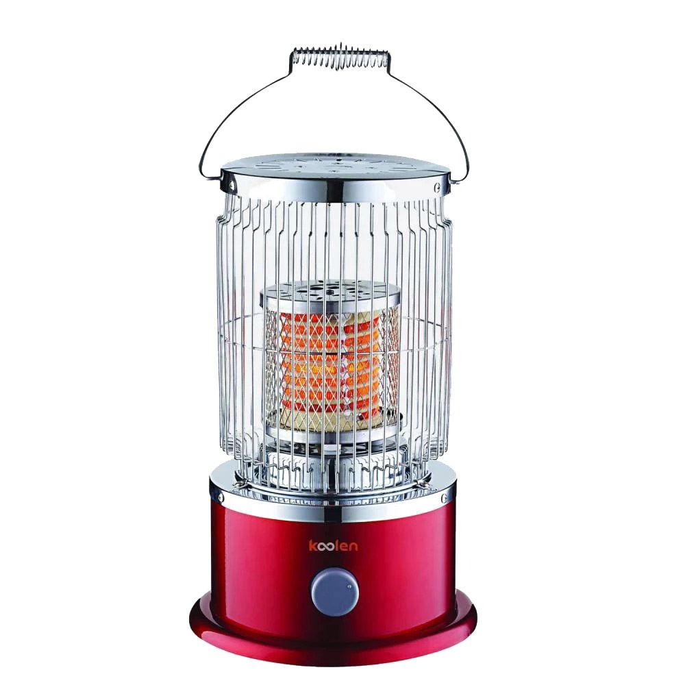 Koolen - Round Metallic Electric Heater - Red - 2000 W