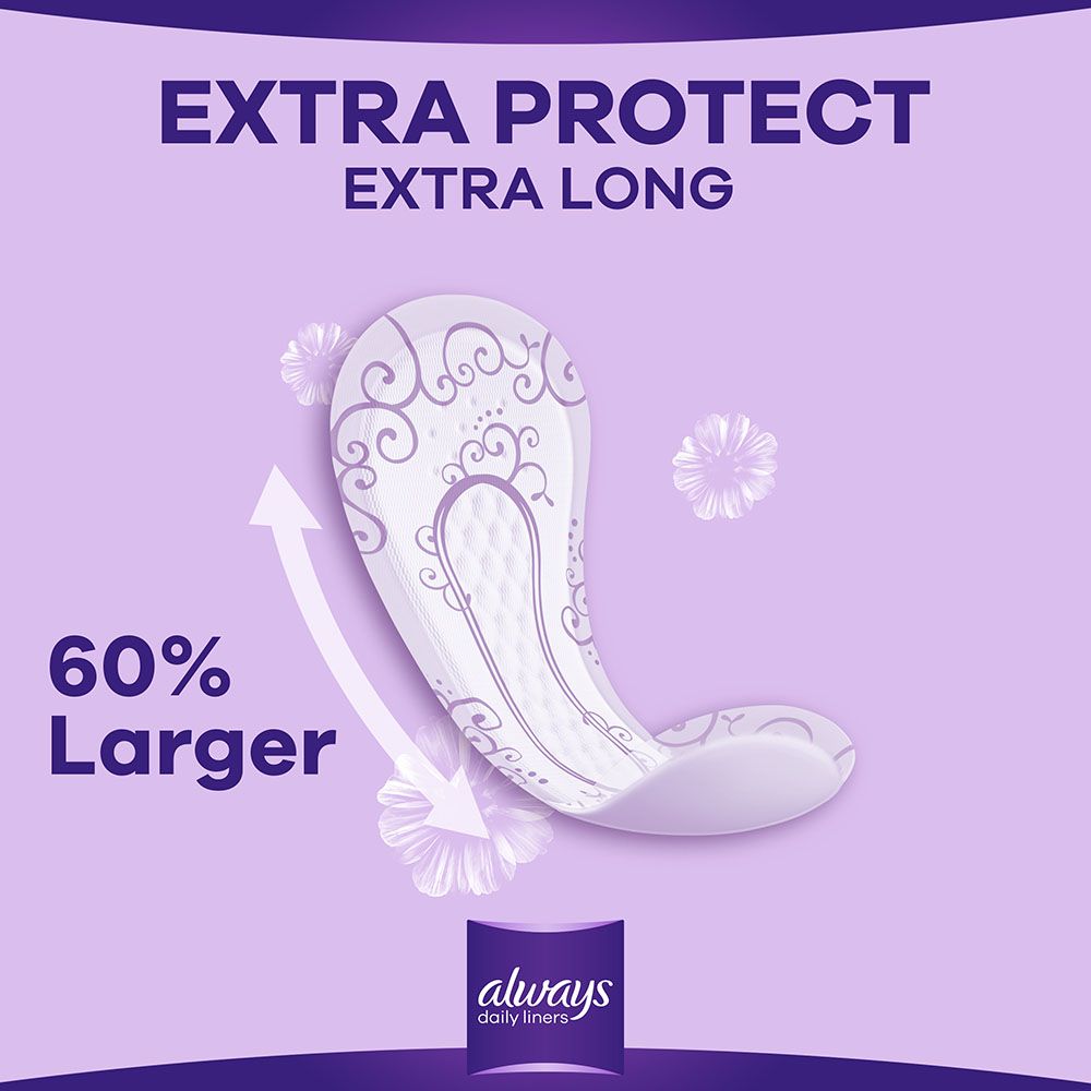 Always - Daily Liners Extra Protect Pantyliners - Large - 48pcs