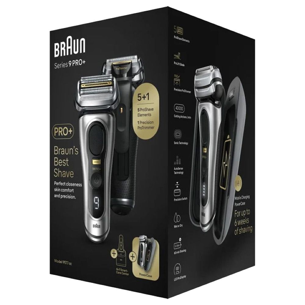 Braun - Series 9 Pro Plus Mens Electric Shaver Kit - Silver