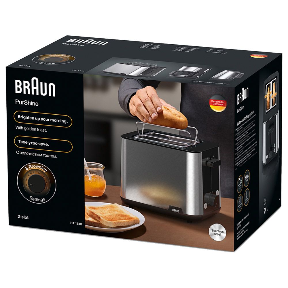 Braun - PurShine 2-Slot Toaster - 900 W