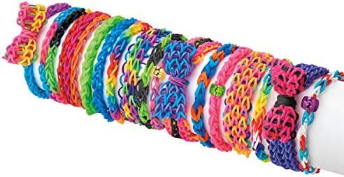 CraZArt - CraZLoom Ultimate Rubber Band Loom DIY Craft Kit - Neon