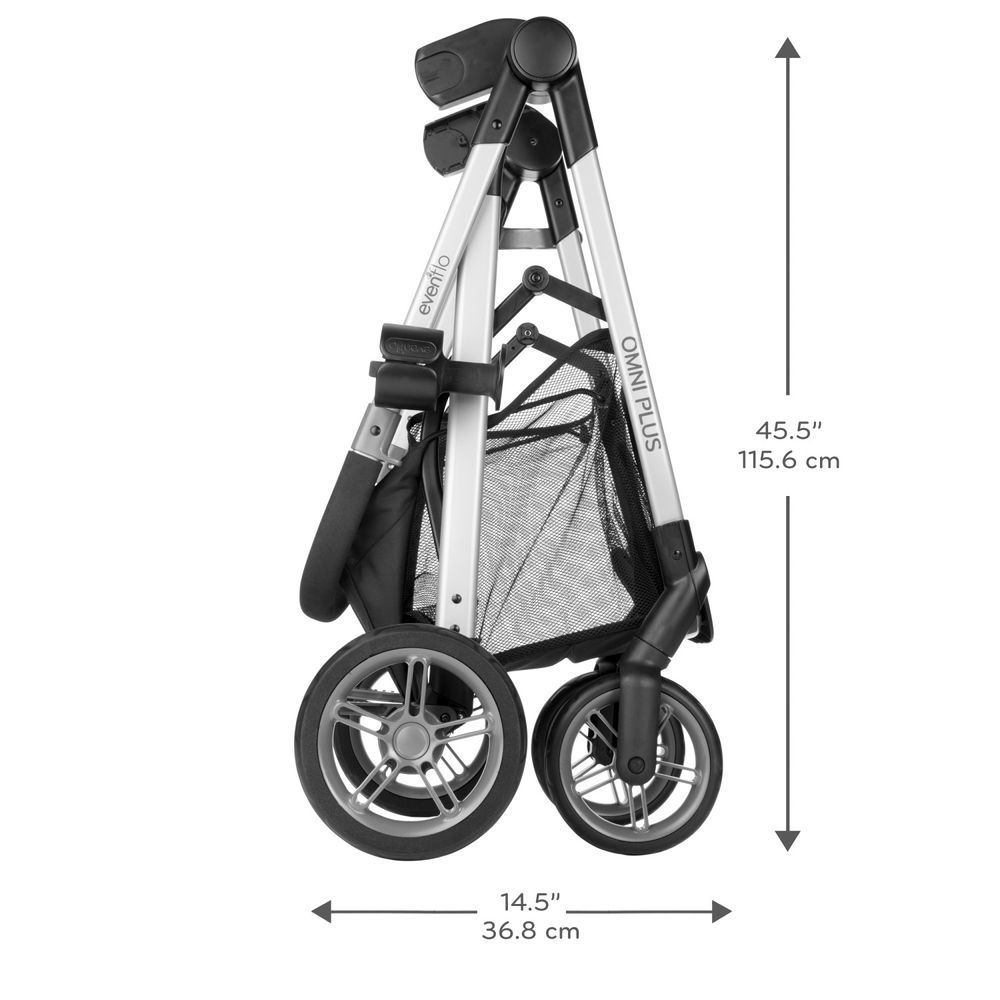 Evenflo - Omni Plus Modular Travel System With LiteMax Sport Rear-Facing Infant Car Seat