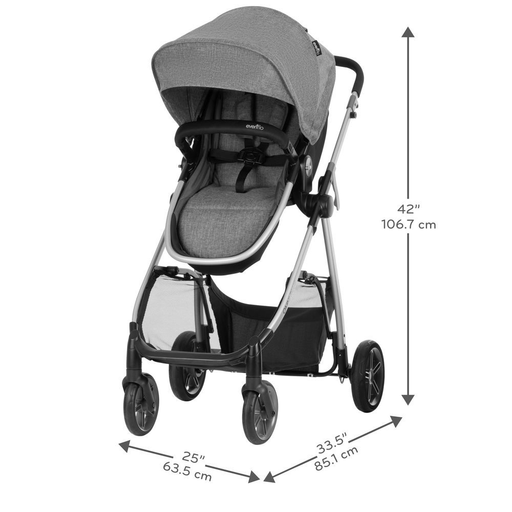 Evenflo - Omni Plus Modular Travel System With LiteMax Sport Rear-Facing Infant Car Seat