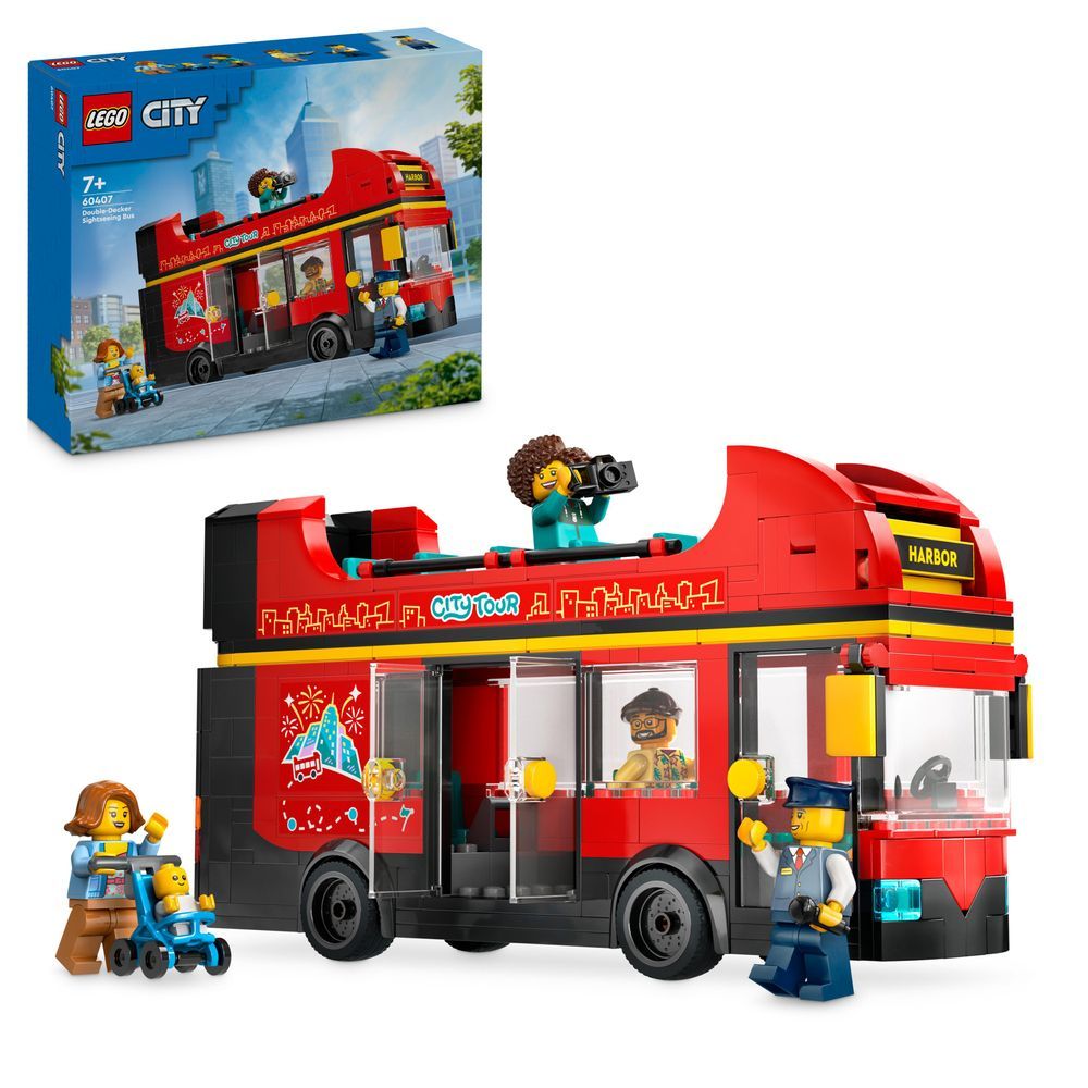 Lego - City Double-Decker Sightseeing Bus Building Toy Set - 384pcs