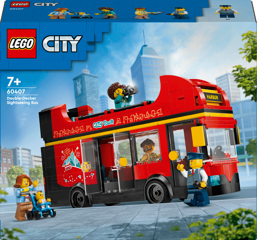 Lego - City Double-Decker Sightseeing Bus Building Toy Set - 384pcs