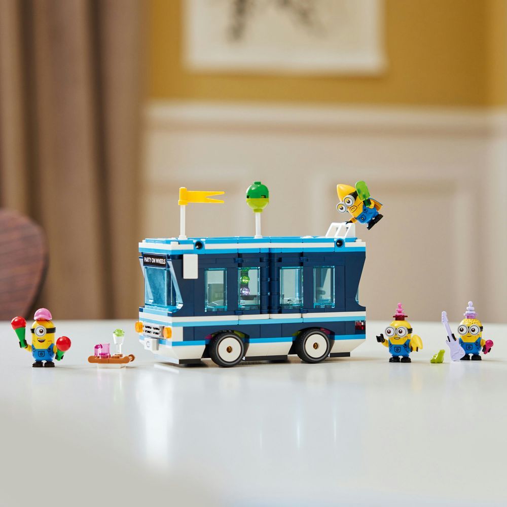 Lego - Despicable Me 4 Minions Music Party Bus Building Toy Set - 379pcs