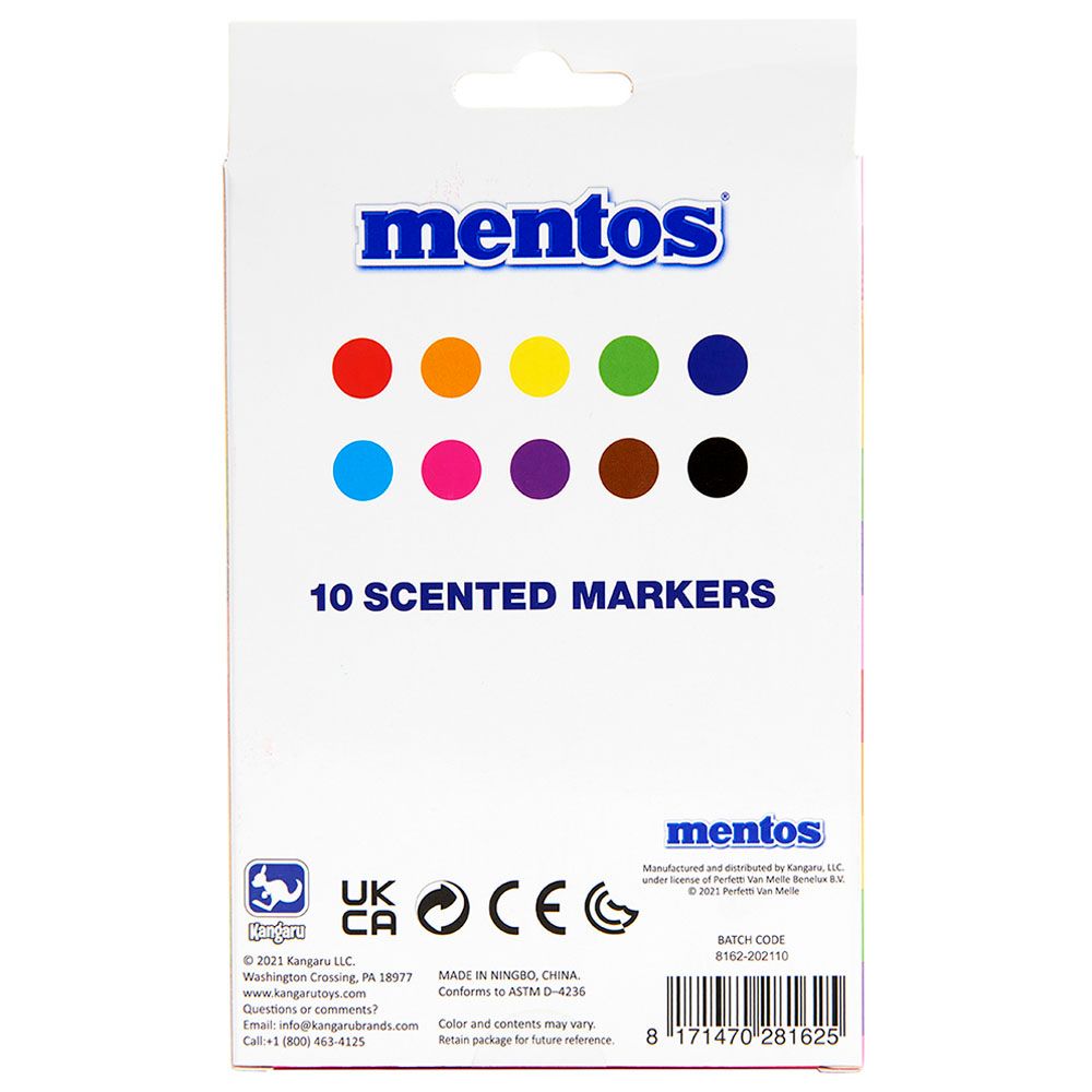 Kangaru - Mentos Scented Supertip Markers - 10pcs