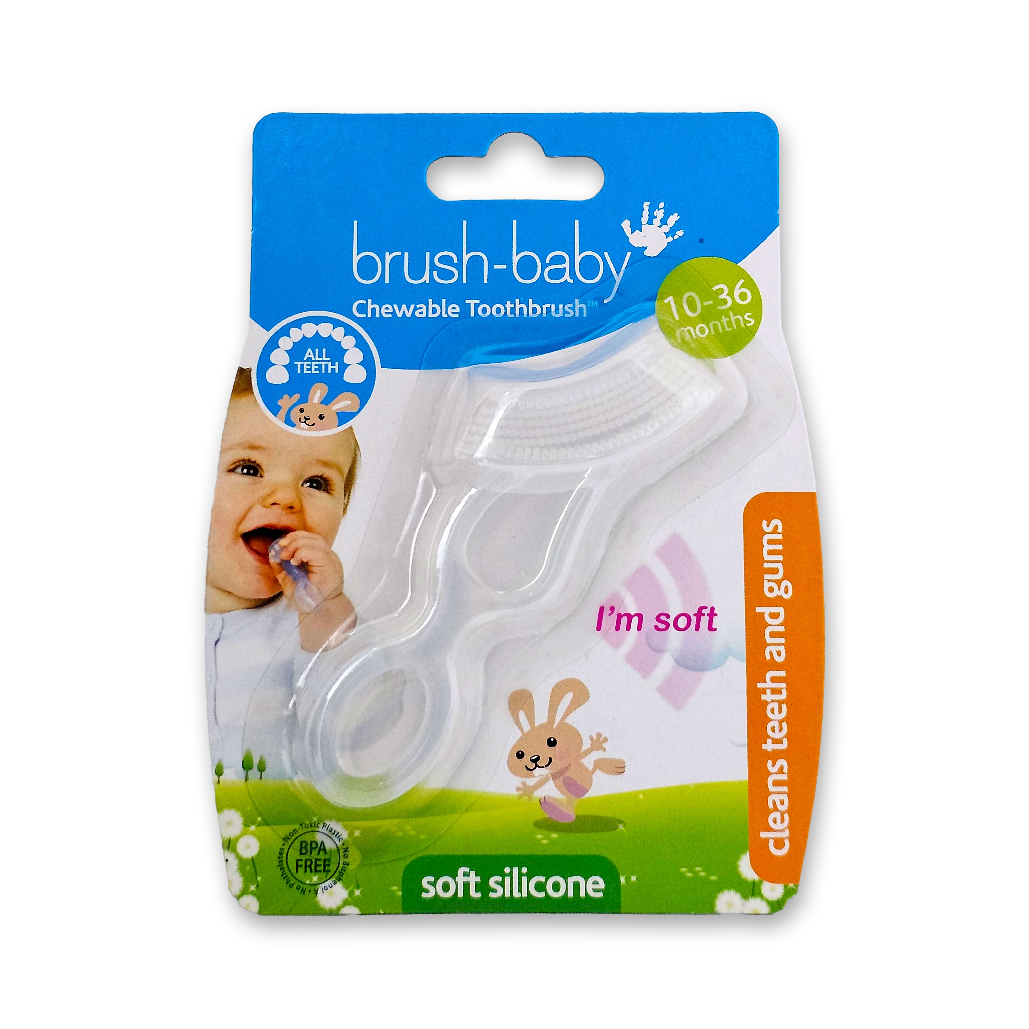 Brush Baby - Soft Teether Brush + Front-ease Teether - Teal