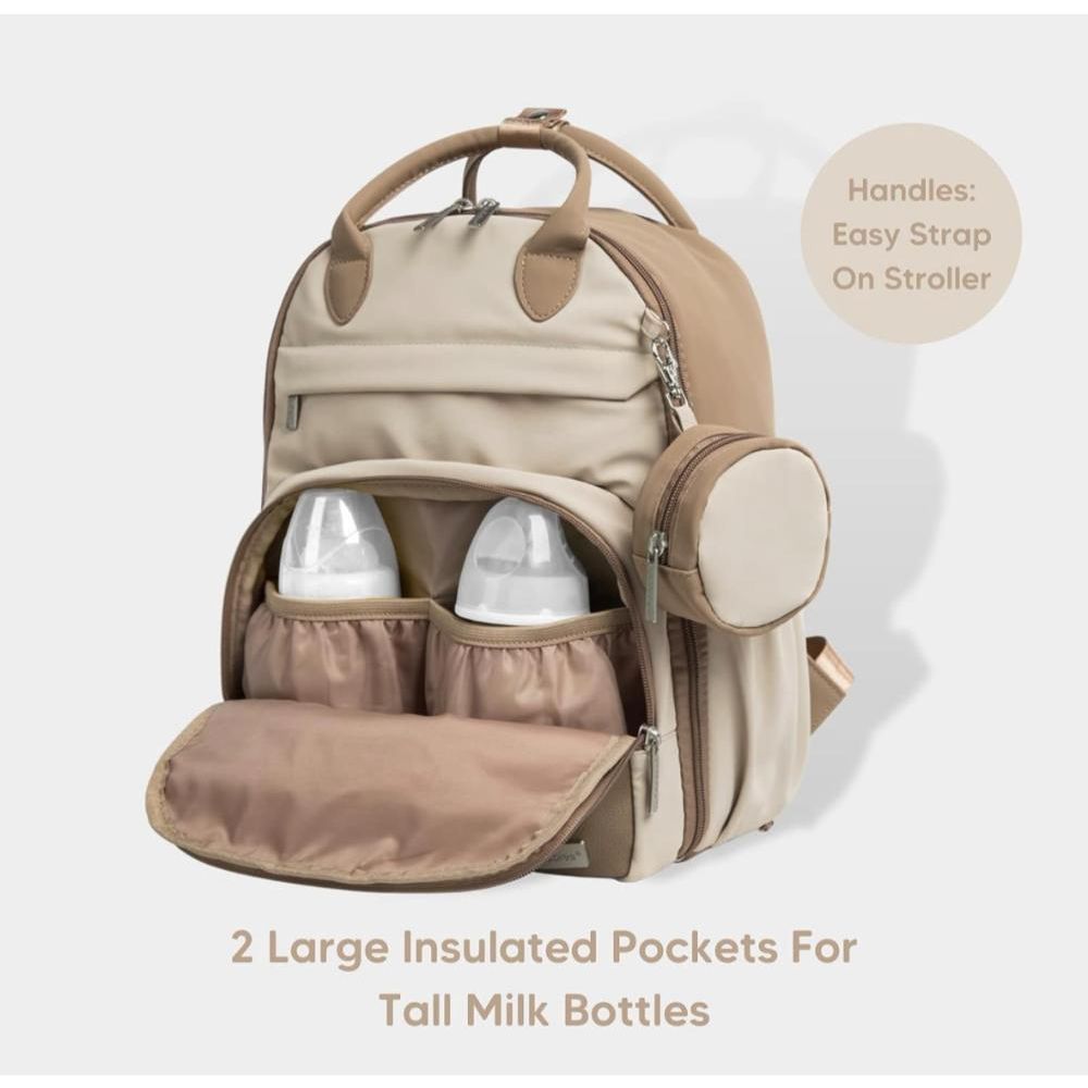 Keababies - Play Diaper Backpack - Latte