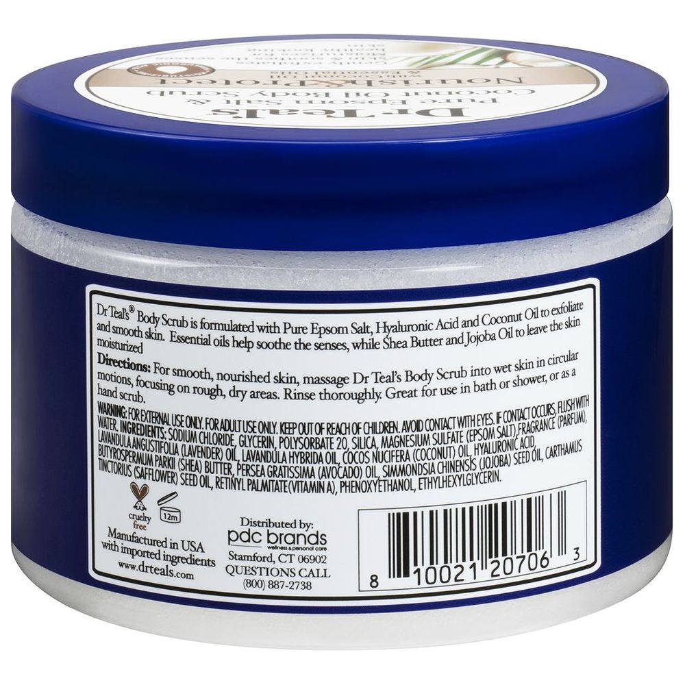 Dr Teal's - Epsom Salt Body Scrub Coconut Oil - 454g