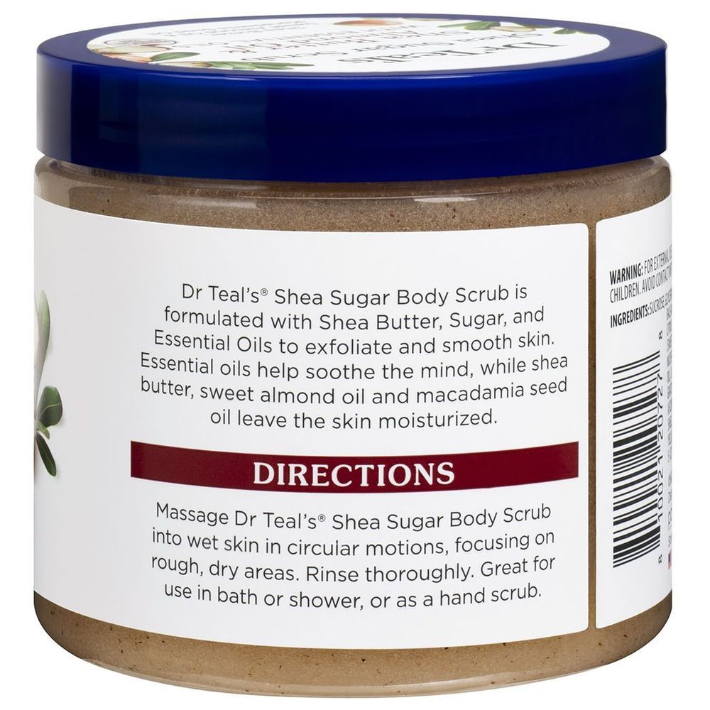 Dr Teal's - Shea Sugar Body Scrub Shea Butter & Almond Oil - 538g