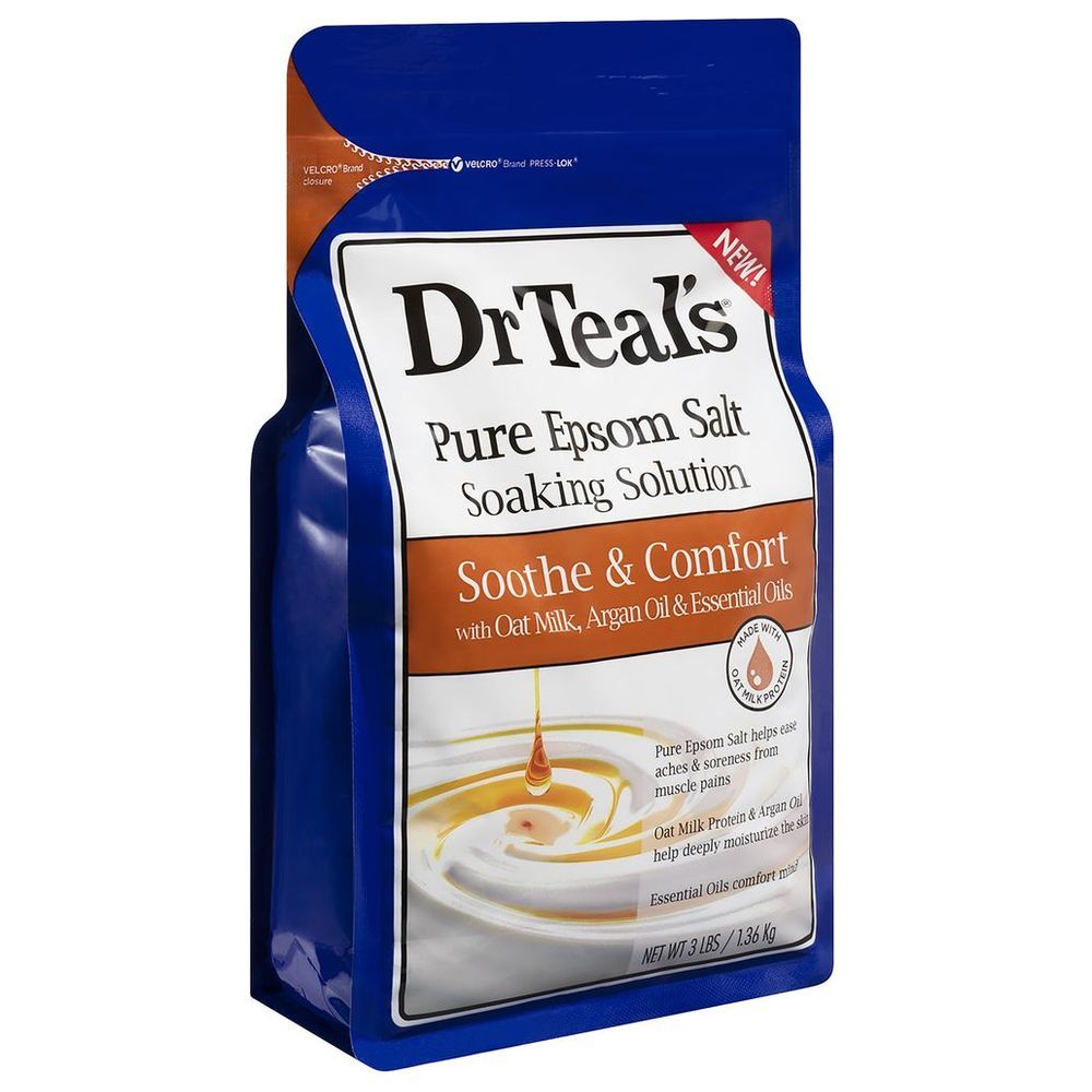 Dr Teal's - Epsom Bath Salt Oat Milk & Argan Oil - 1.36Kg