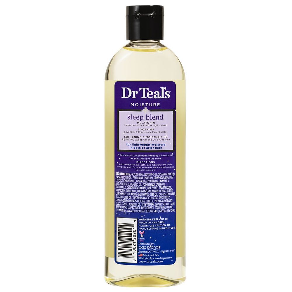 Dr Teal's - Bath & Body Oil Moisturizing Sleep Blend With Melatonin - 260ml