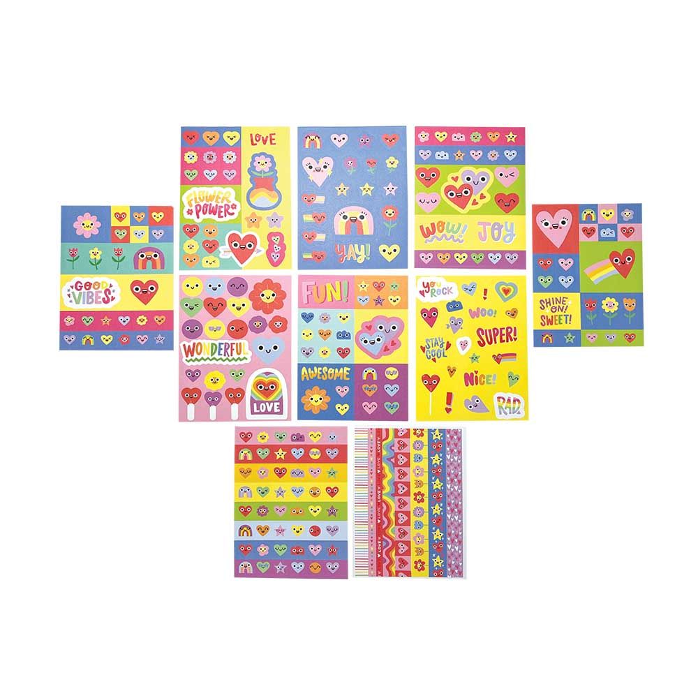 Ooly - Stickiville Stickers Book - Happy Hearts