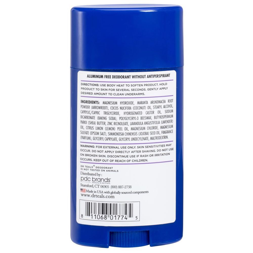 Dr Teal's - Aluminium Free Deodorant Lavender - 75g