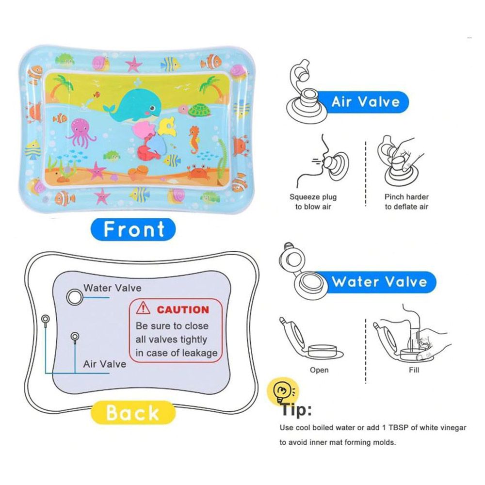 Buddiez - Tummy Play Water Mat - Catch the Whale