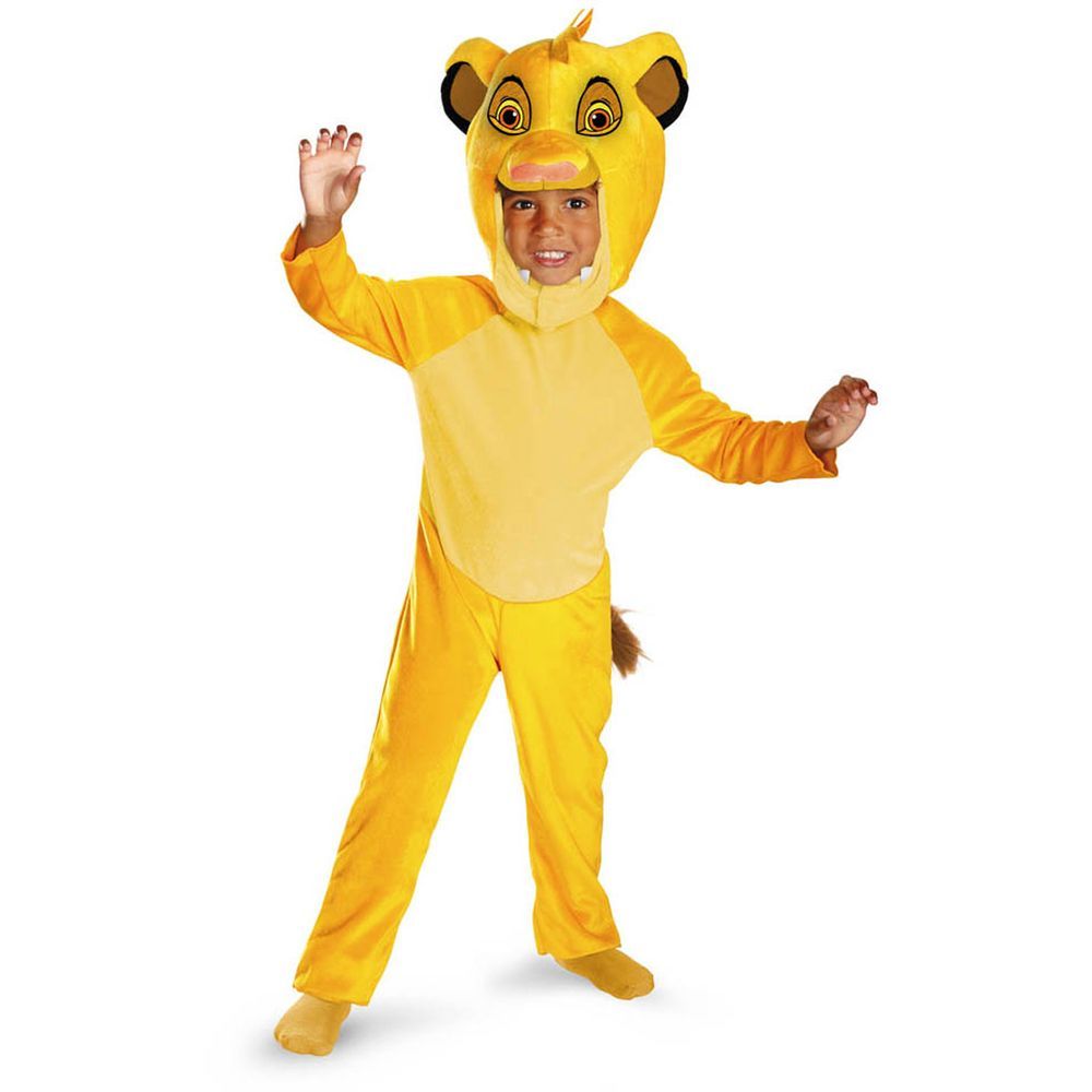 Party Centre - Official Disney Lion King Simba Classic Costume - Yellow