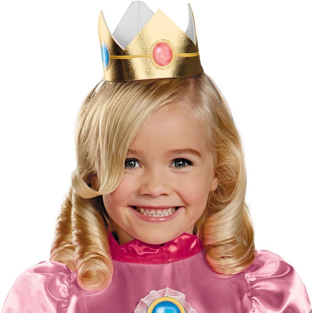 Party Centre - Nintendo Super Mario Brothers Princess Girls Costume - Pink