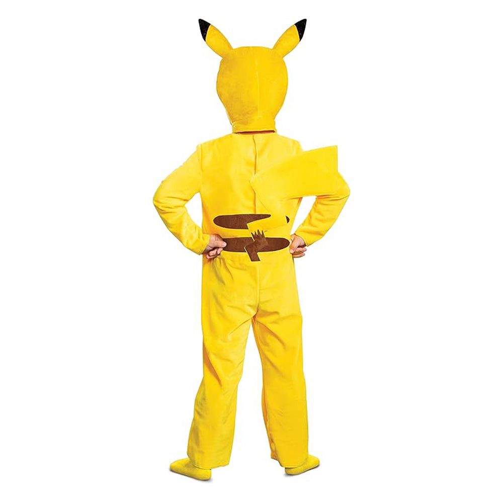 Party Centre - Official Pokemon Pikachu Hooded Jumpsuit Costume - Yellow