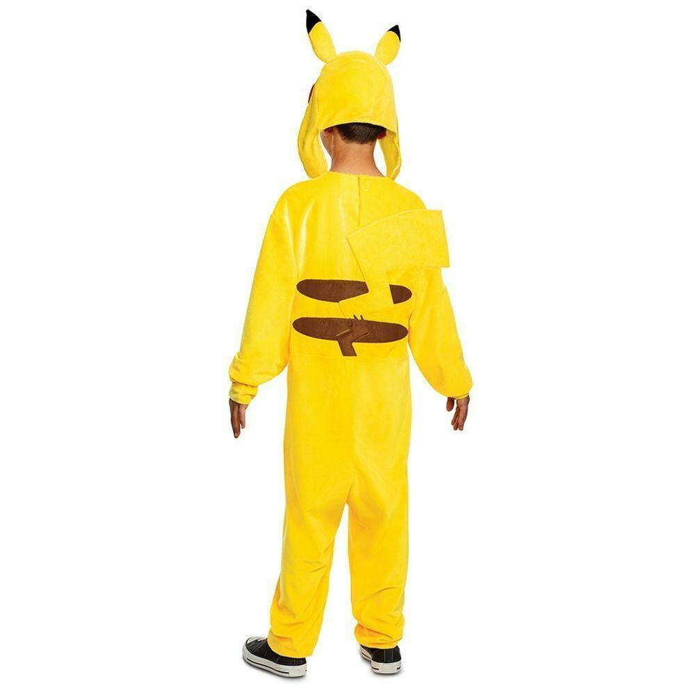 Party Centre - Pikachu Deluxe Pokemon Jumpsuit Costume - Yellow