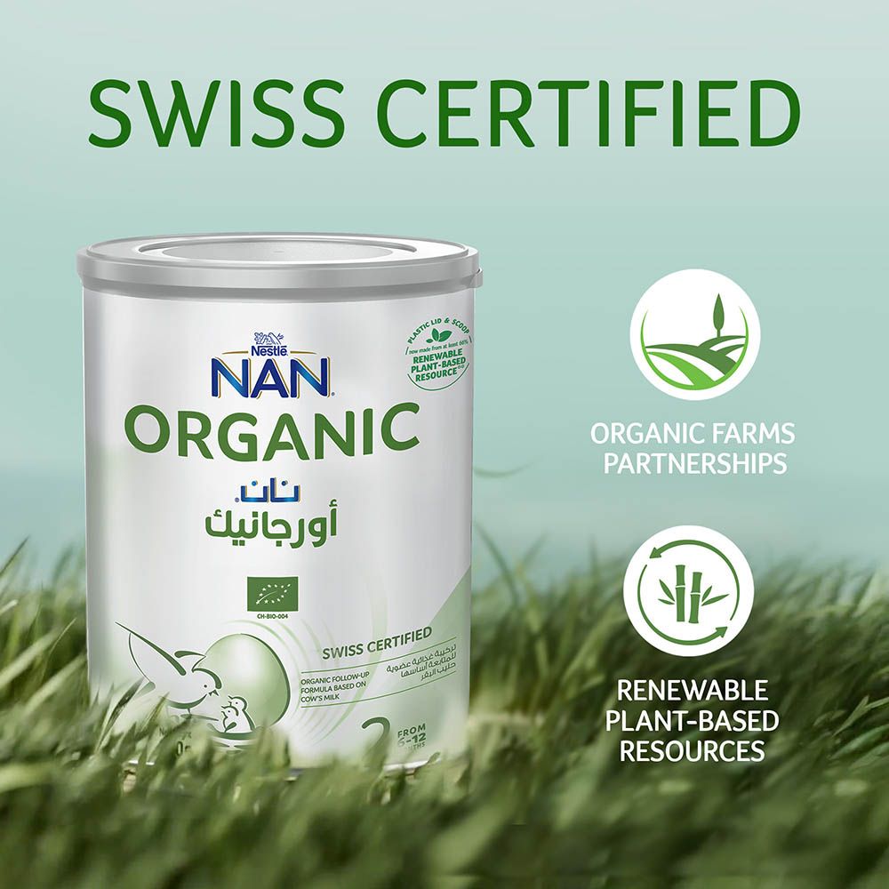 Nan - Organic Stage 2 Follow-Up Formula - 6-12M - 380 g