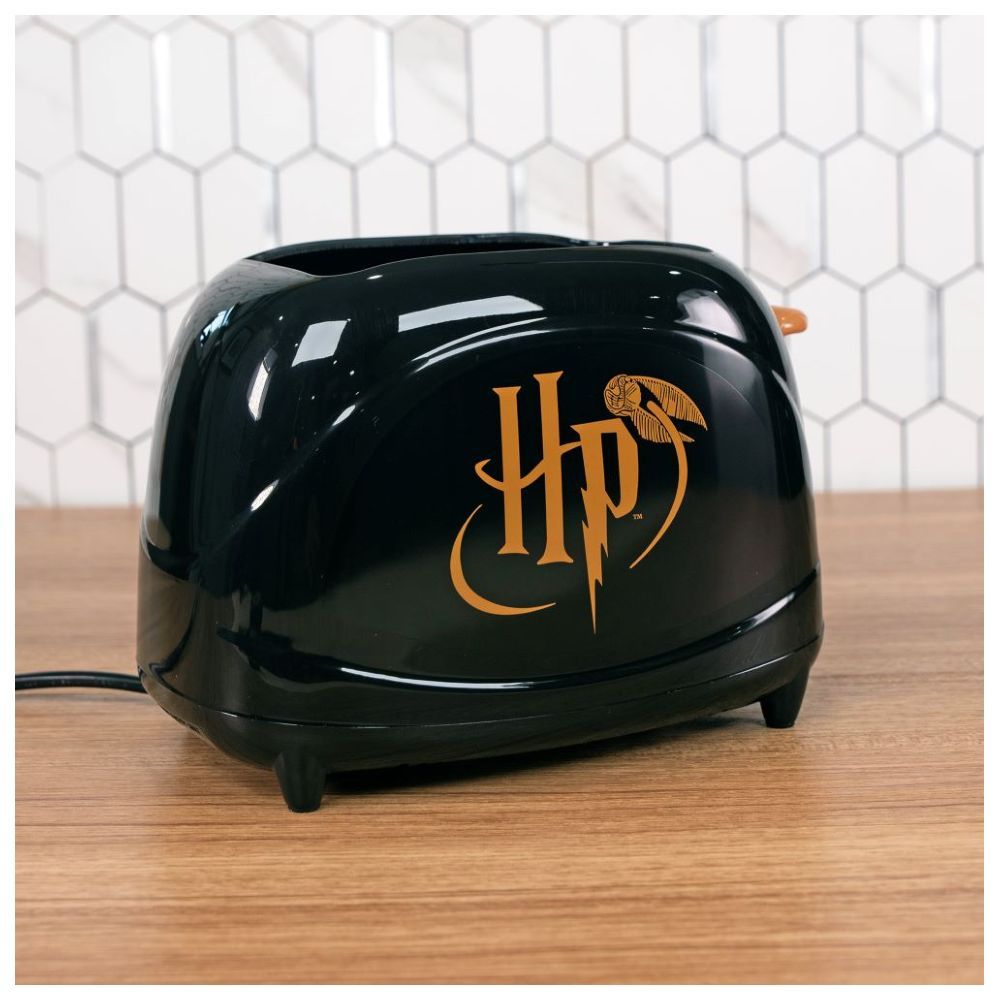 Uncanny Brands - Harry Potter Icon Elite 2 Slice Toaster - Black