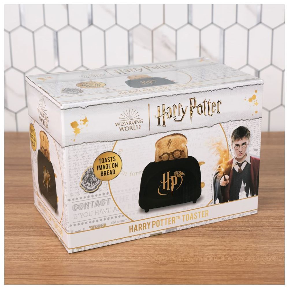 Uncanny Brands - Harry Potter Icon Elite 2 Slice Toaster - Black