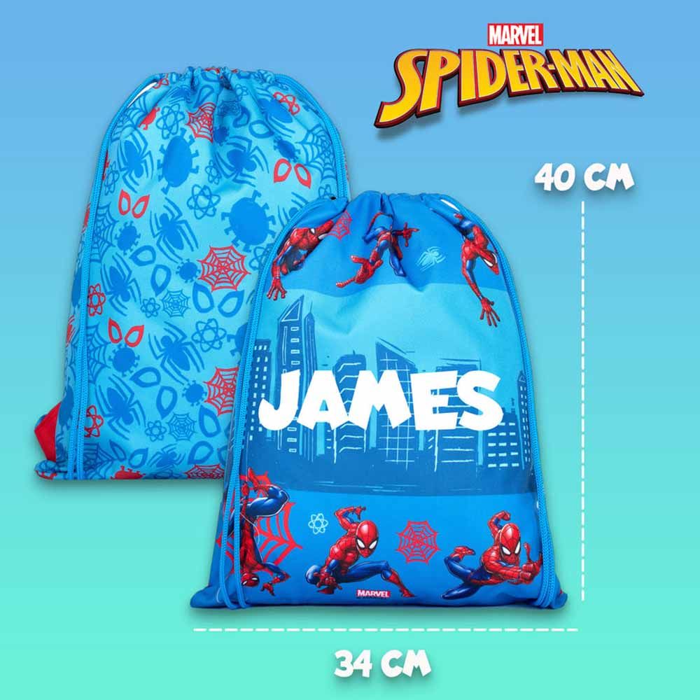 Fringoo - Personalized Drawstring Bag - Spiderman - 15-inch