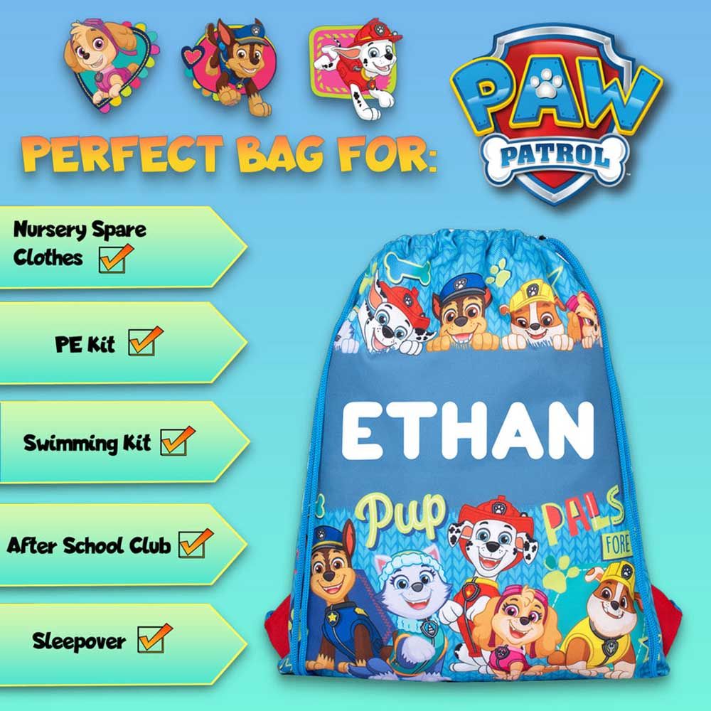 Fringoo - Personalized Drawstring Bag - Paw Patrol - 15-inch