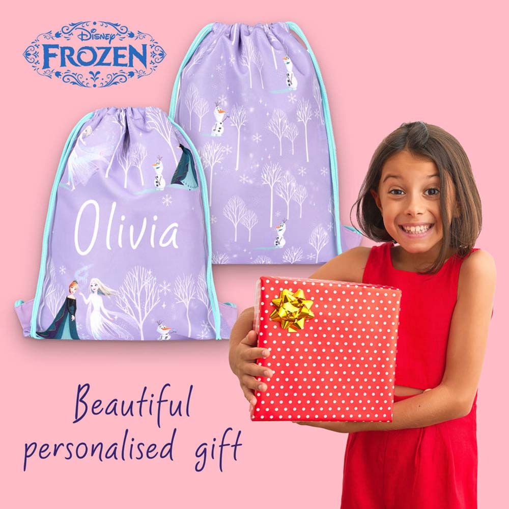 Fringoo - Personalized Drawstring Bag - Frozen - 16-inch