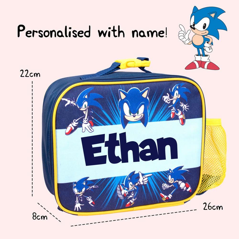 Fringoo - Personalized Lunch Bag - Sonic the Hedgehog