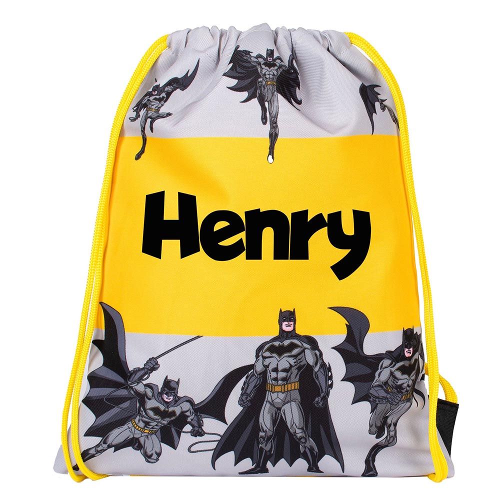 Fringoo - Personalized Drawstring Bag - Batman - 16-inch