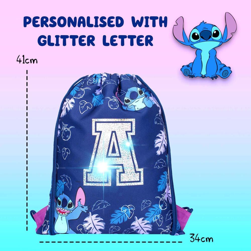 Fringoo - Personalized Drawstring Bag - Stitch - 16-inch