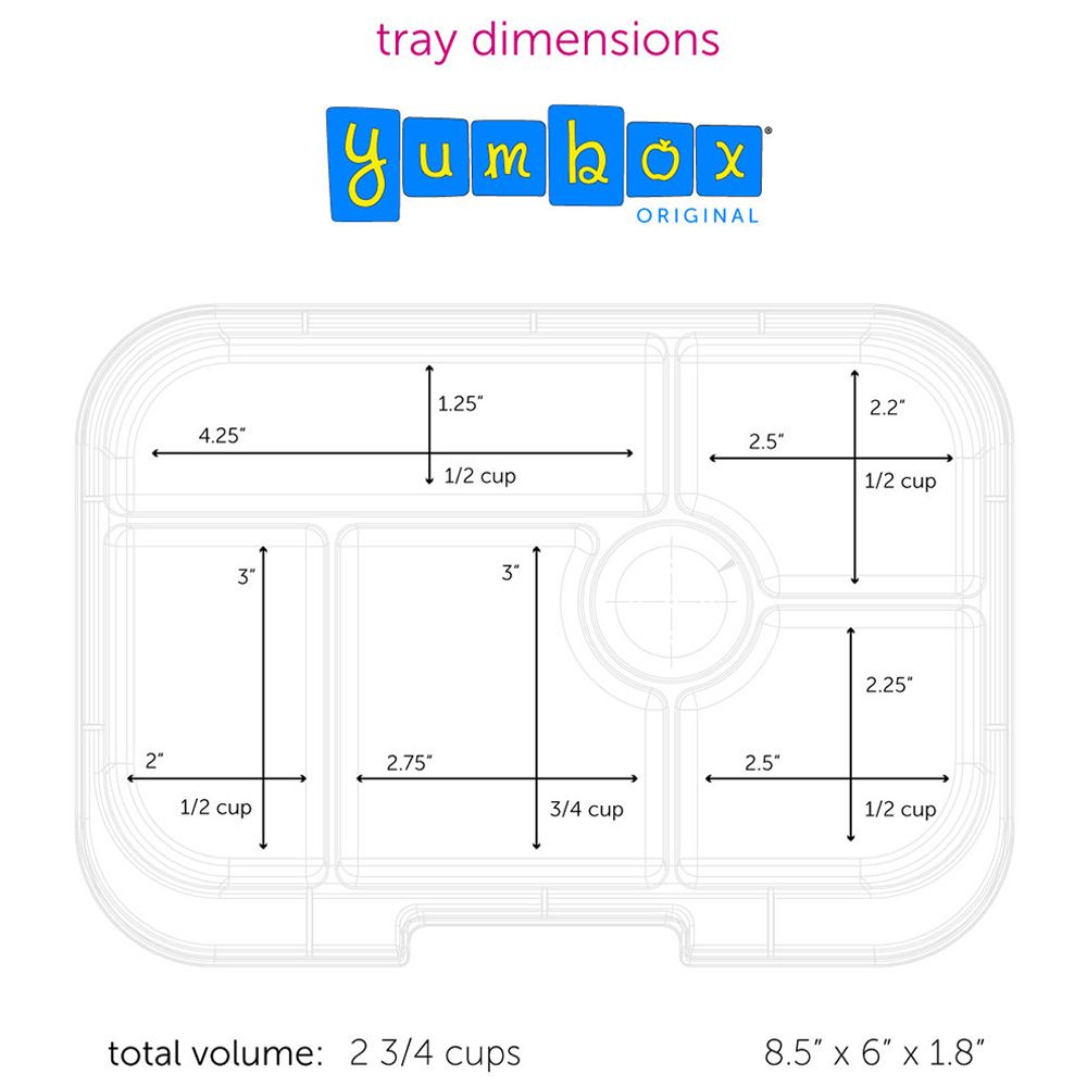 Yumbox - Mermaid Original 6 Compartments Tray