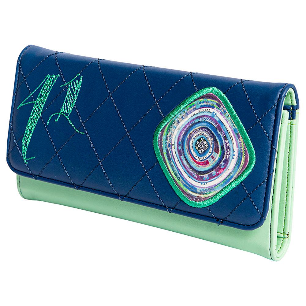 Biggdesign - Evil Eye Embroidered Wallet - Blue