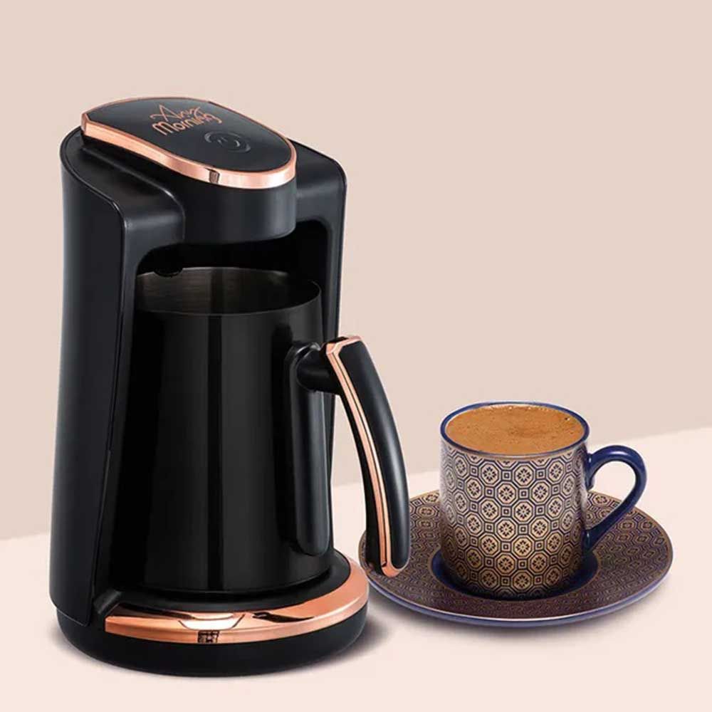 Any Morning - Turkish Coffee Maker With Pot - Black - 400 Watts