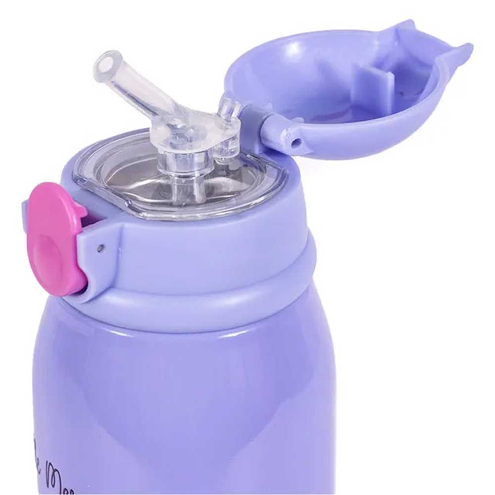 Milk&Moo - Stainless Steel Water Bottle w/ Mermaid Bag - 550 ml