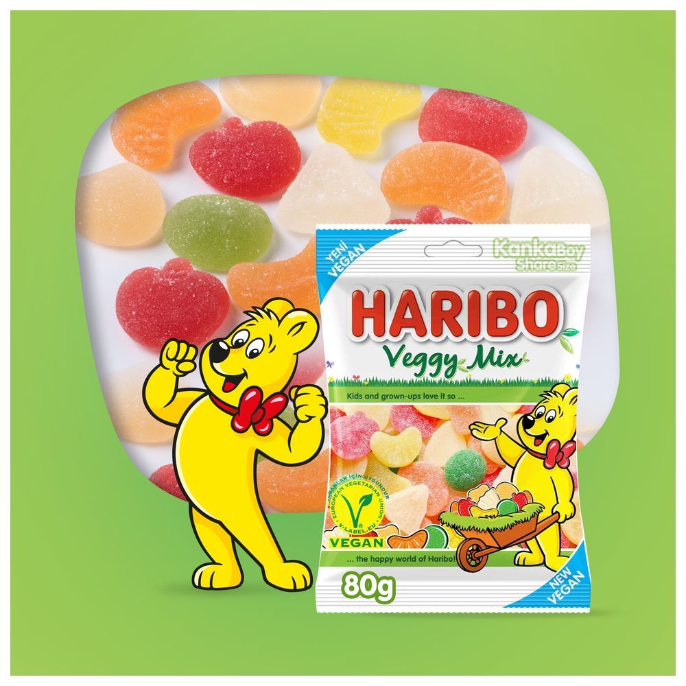 Haribo - Veggy Mix Jellies - 80 g