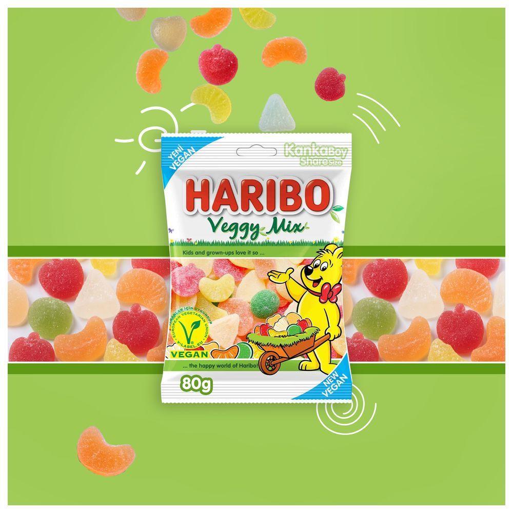 Haribo - Veggy Mix Jellies - 80 g