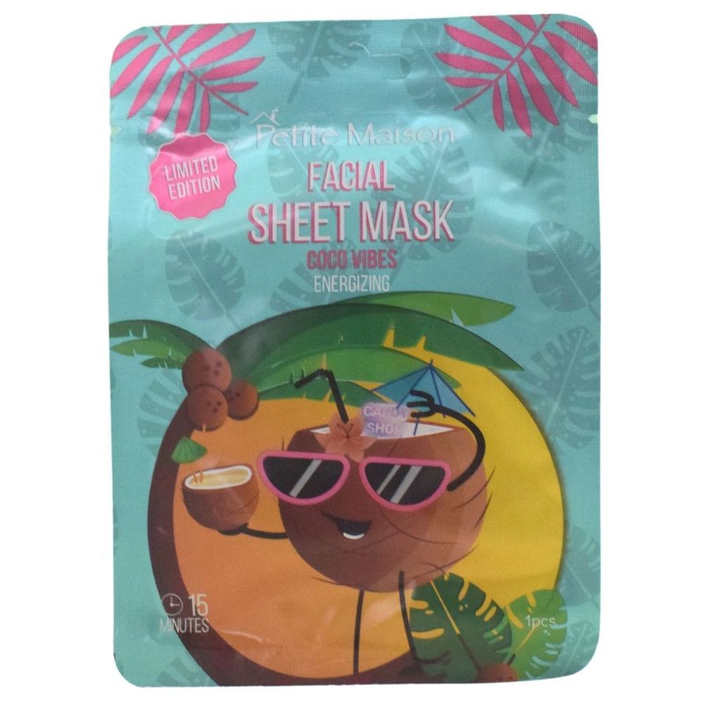 Petite Maison - Coco Vibes Facial Sheet Mask - Energizing - 20ml