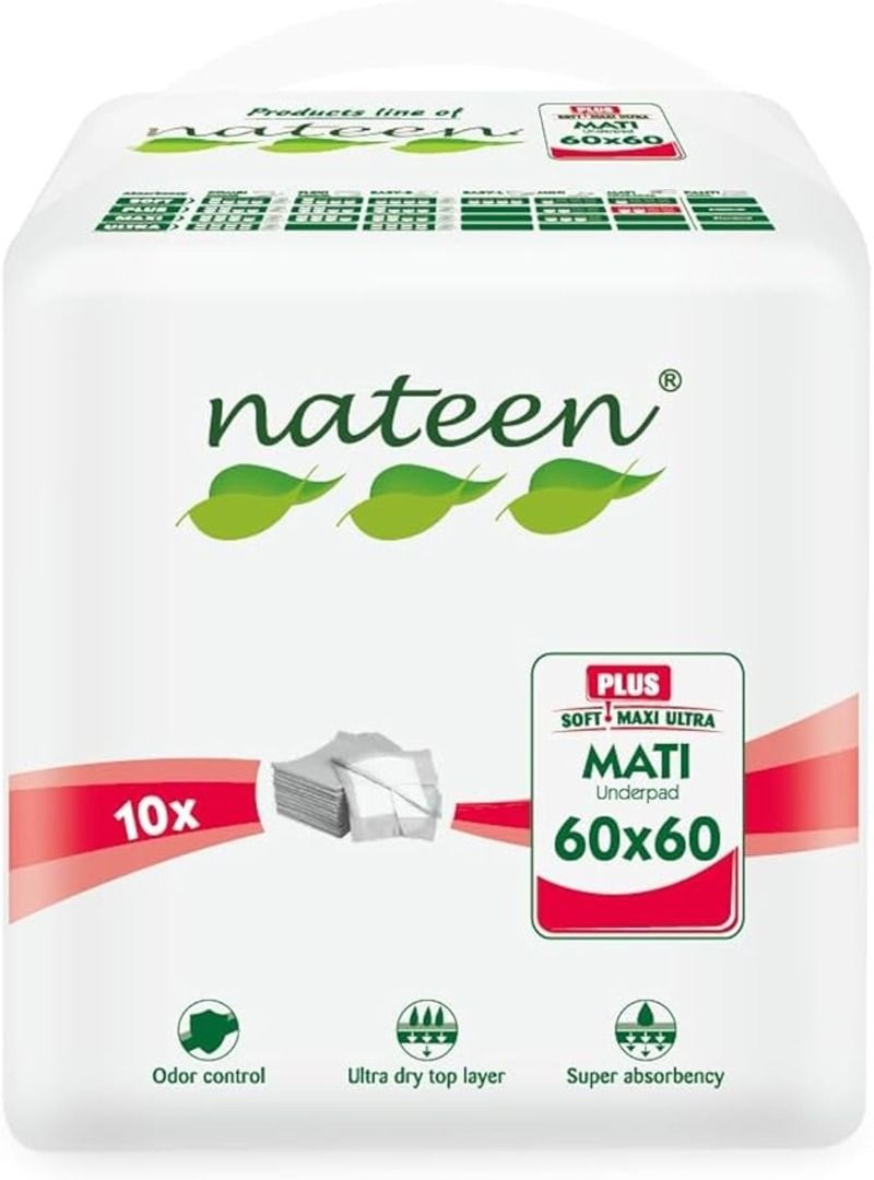 Nateen - Disposable Incontinence Underpad Bed Pads - 10 Pcs