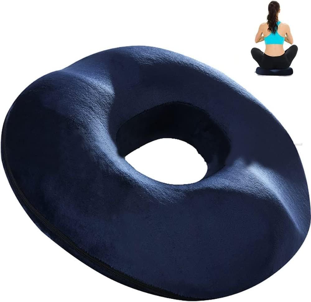 Spectrum - Molded Ring Tailbone Pain Relief Pillow - Dark Blue